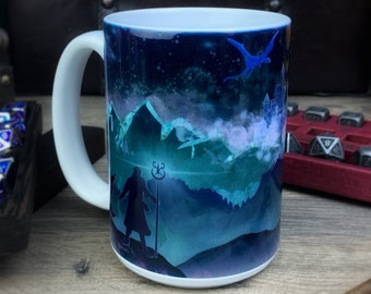 Hero's Journey 15oz Mug | Dungeons and Dragons Inspired | Fantasy DnD Cup | D&D Coffee Mug