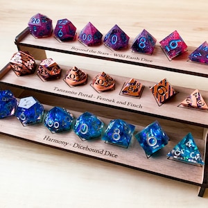 Table Top RPG Dice Display | Christmas Gifts | Dungeons and Dragons | D&D Nerdy Gift | Dungeon Master Gift