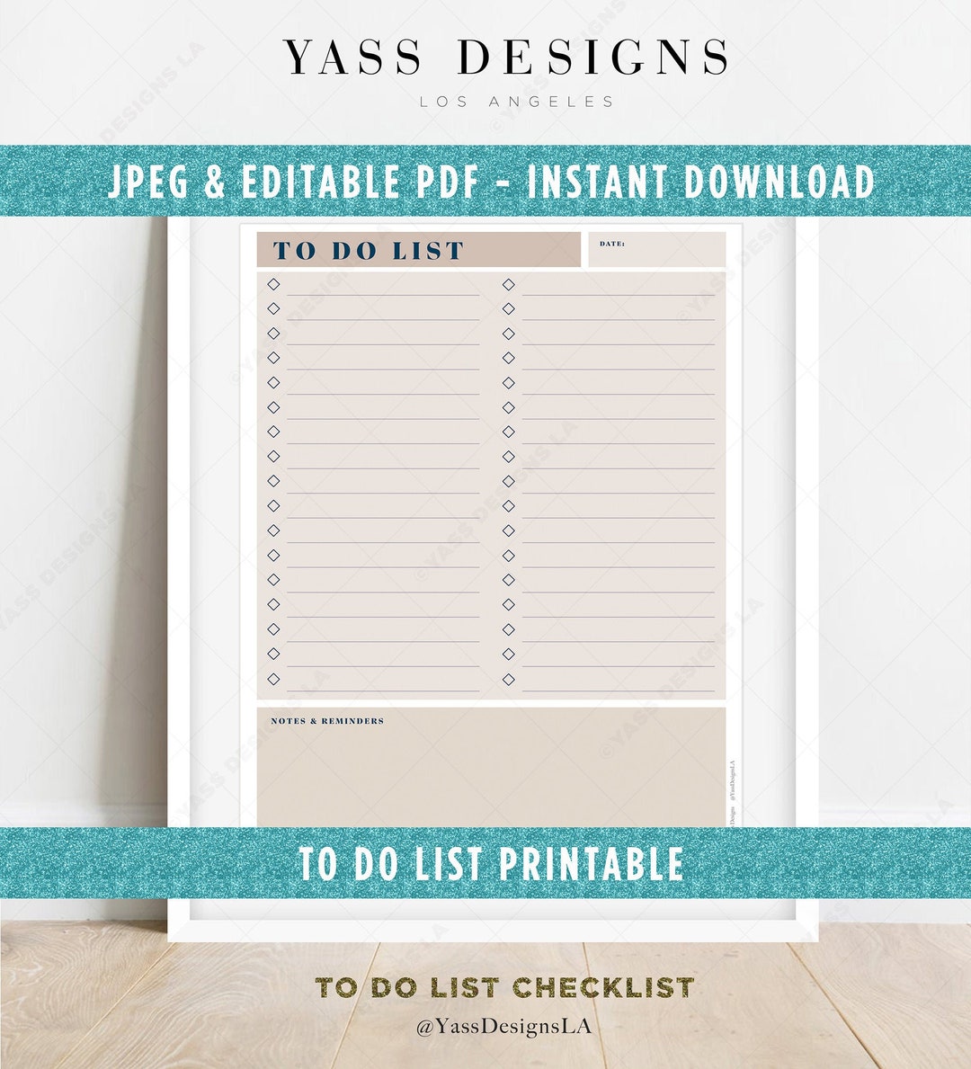 To Do List Checklist.pdf To Do List PDF & Printable Checklist to Do List Checklist - Etsy
