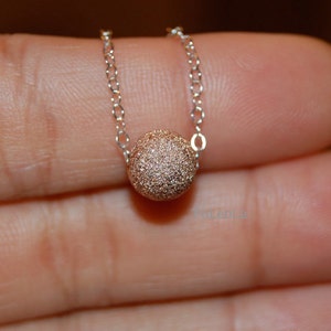 Rose gold stardust necklace - 14 Kt Rose Gold-filled Charm Necklace, Simple necklace, cute necklace