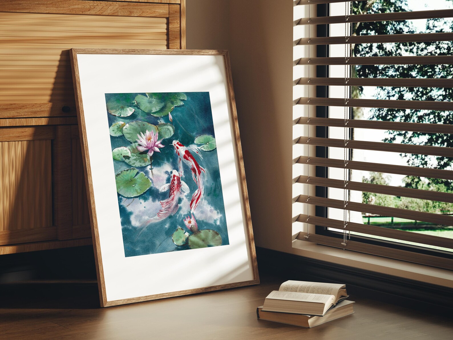 Koi Fish ORIGINAL Watercolor Painting - Zen Wall Art – 9x12" - Unframed ...