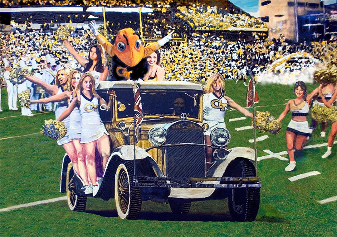 The Rambling Wreck - Georgia Tech - Etsy
