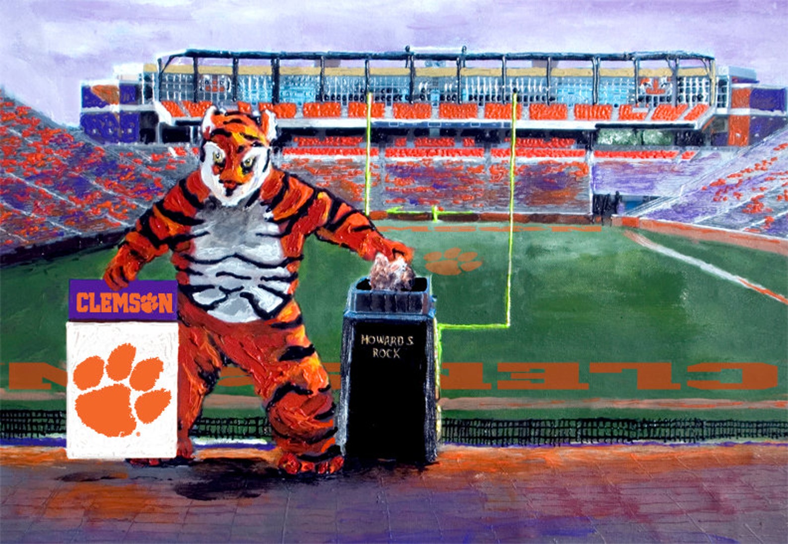 Clemson Howard's Rock Etsy