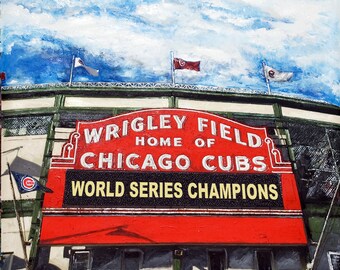 Chicago Cubs Wrigley Field - World Series Champions!