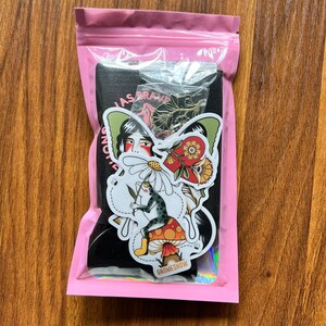 Gnomeshow Tattoos Sticker, Can Cooler & Pin Pack image 1