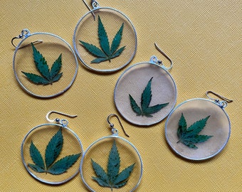 Marijuana Leaf Earrings