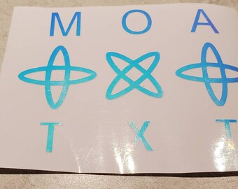 TxT, MOA, decal, car decal, laptop decal, kpop decal, kpop, Soobin, Taehyun, Kai, Bighit, one dream,  free shipping, TxT decal