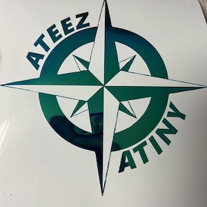 Ateez decal, car decal, kpop, Ateez, ateez kpop, kpop decal, Atiny, Hongjoong, Seonghwa, Mingi, Wooyong, San, Jongho, Yunho, Yeosang