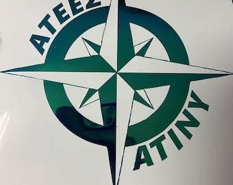 Ateez decal, car decal, kpop, Ateez, ateez kpop, kpop decal, Atiny, Hongjoong, Seonghwa, Mingi, Wooyong, San, Jongho, Yunho, Yeosang