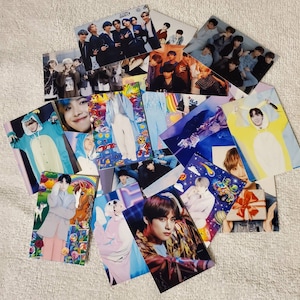 BTs Random Photocard Pack, K-pop, BTs photocard, laminated photocards, kpop photocards, free shipping, Army, Jin, RM, V, Jimin, BTs merch