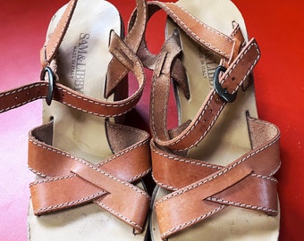 Antique Sam & Libby historical wedge sandal.