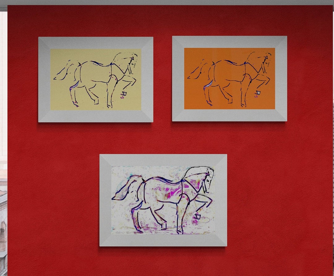 Limited Edition Signed & Numbered Art Prints by LMAB. HORSES Etsy