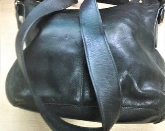 Vintage contemporary  convertible   Black COACH leather bag