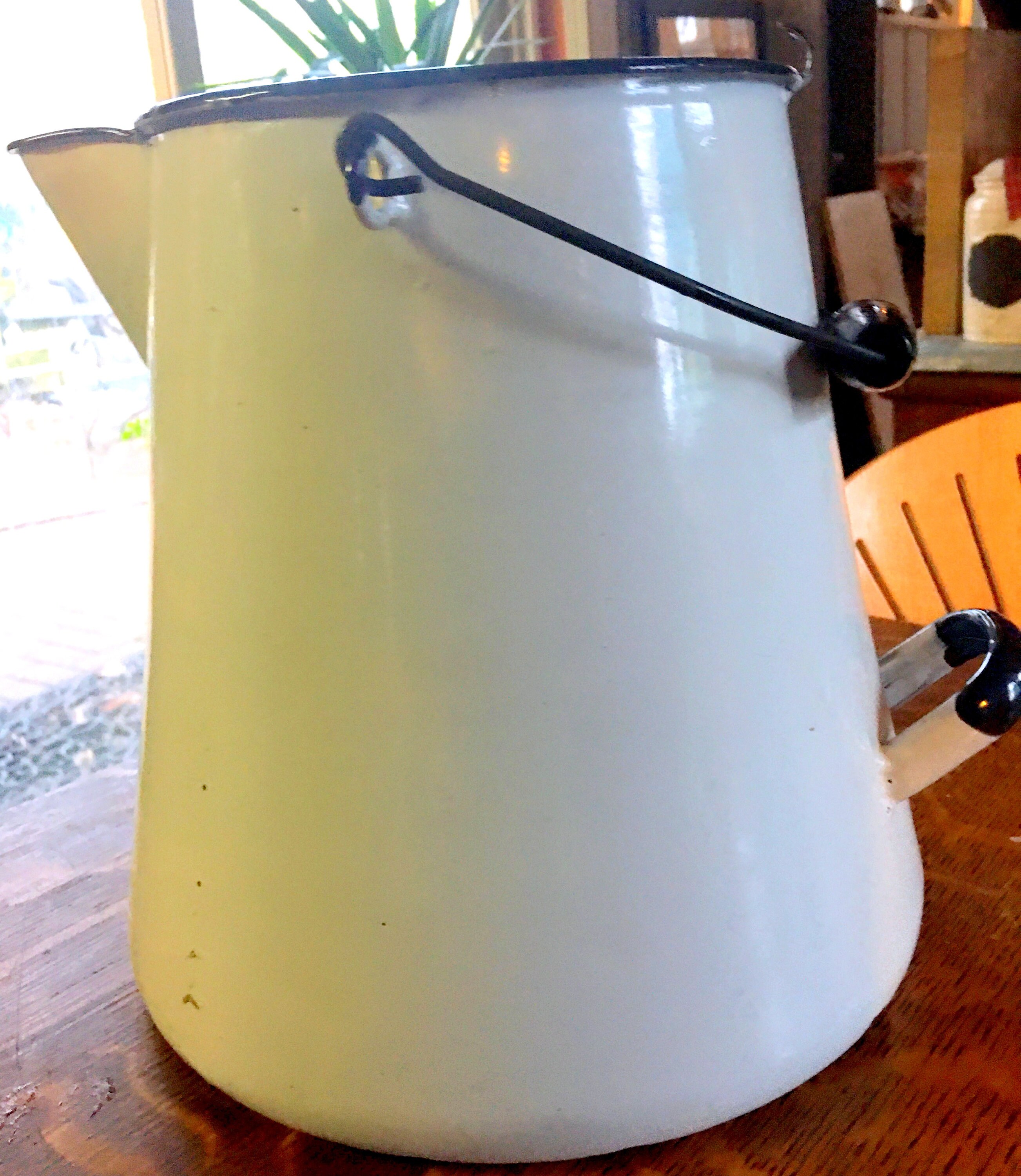 Vintage Old Milk Jug With Spout With Strainer and Cream Filter Etsy