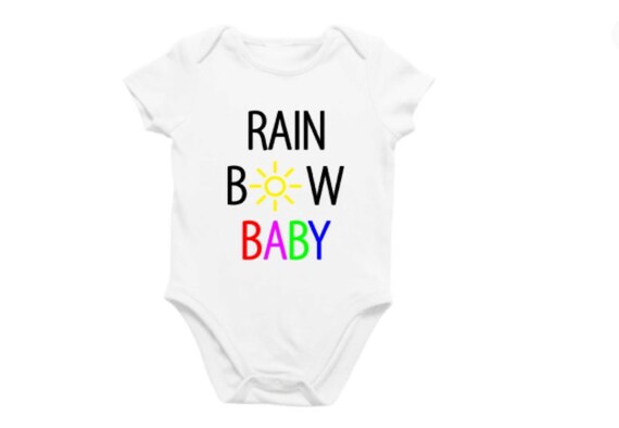 Rainbow Baby Svg Cut File New Baby Pregnancy Announcement Etsy