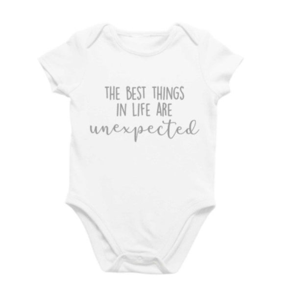 The best things in life are unexpected SVG cut file, pregnancy announcement - baby announcement - new baby, surprise, unexpected baby