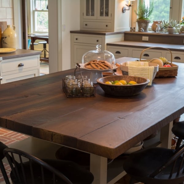 Trueform Woodform PLANK Concrete Restaurant Table Top For Indoor & Outdoor Use - Wood Grain Look, Feel, and Texture