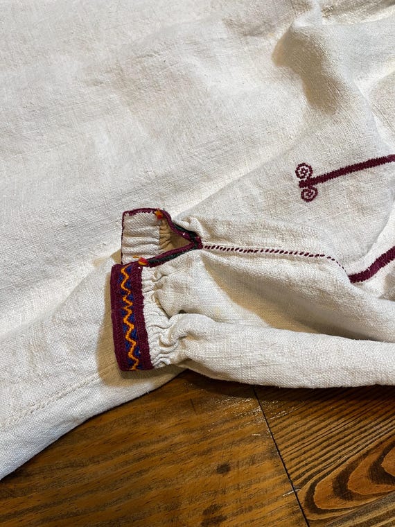 Antique 1920s 1930s Romanian Hungarian Hand Embro… - image 10