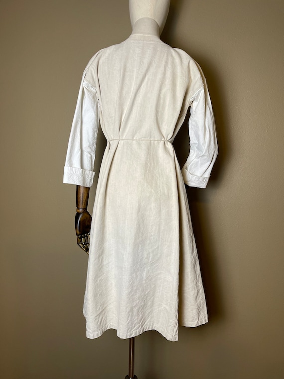 Antique Early 1900s French Linen Peasant Shirt/Dr… - image 7