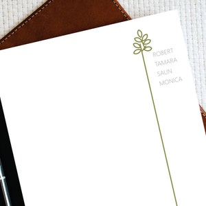 Bloc-notes personnalisé, bloc-notes, bloc-notes de papeterie familiale, bloc-notes personnalisé, arbre généalogique minimaliste, bloc-notes personnalisé, cadeau de famille, FNP006