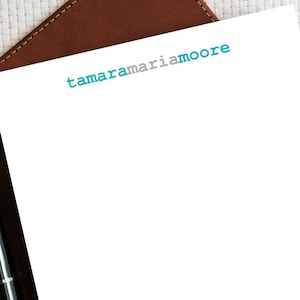 Personalized Custom Notepad, Personalized Stationery Note pad, Monogram Stationery, NAME MONOGRAM Notepad, Gift for her, MNP030