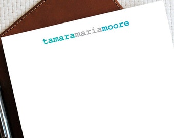 Gepersonaliseerde aangepaste notitieblok, gepersonaliseerde briefpapier notitieblok, monogram briefpapier, naam MONOGRAM notitieblok, cadeau voor haar, MNP030