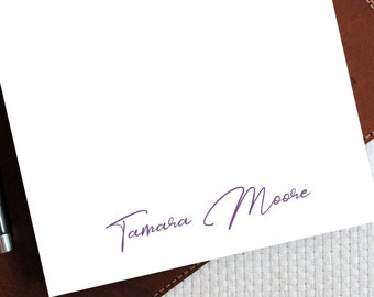 Personalized Notepad, Modern Calligraphy Notepad, Feminine Personalized Stationery, Custom Note Pad, Script Name Notepad, Gift for Woman