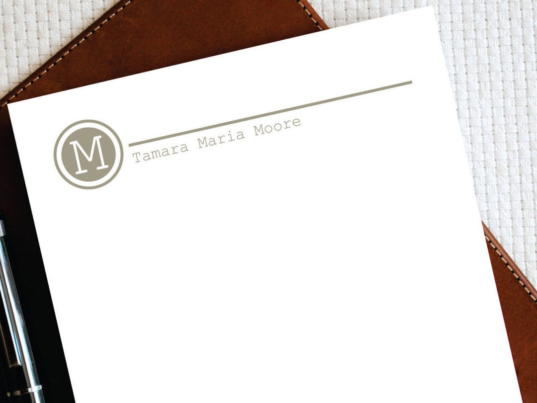 Notepad to Do List Personalized Notepad Monogrammed Stationery ...