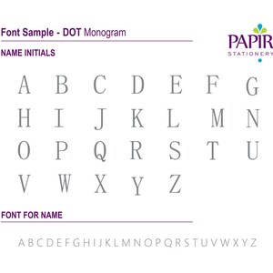 Name and Initials Monogram Personalized Stationery Set: 10 Note Cards ...
