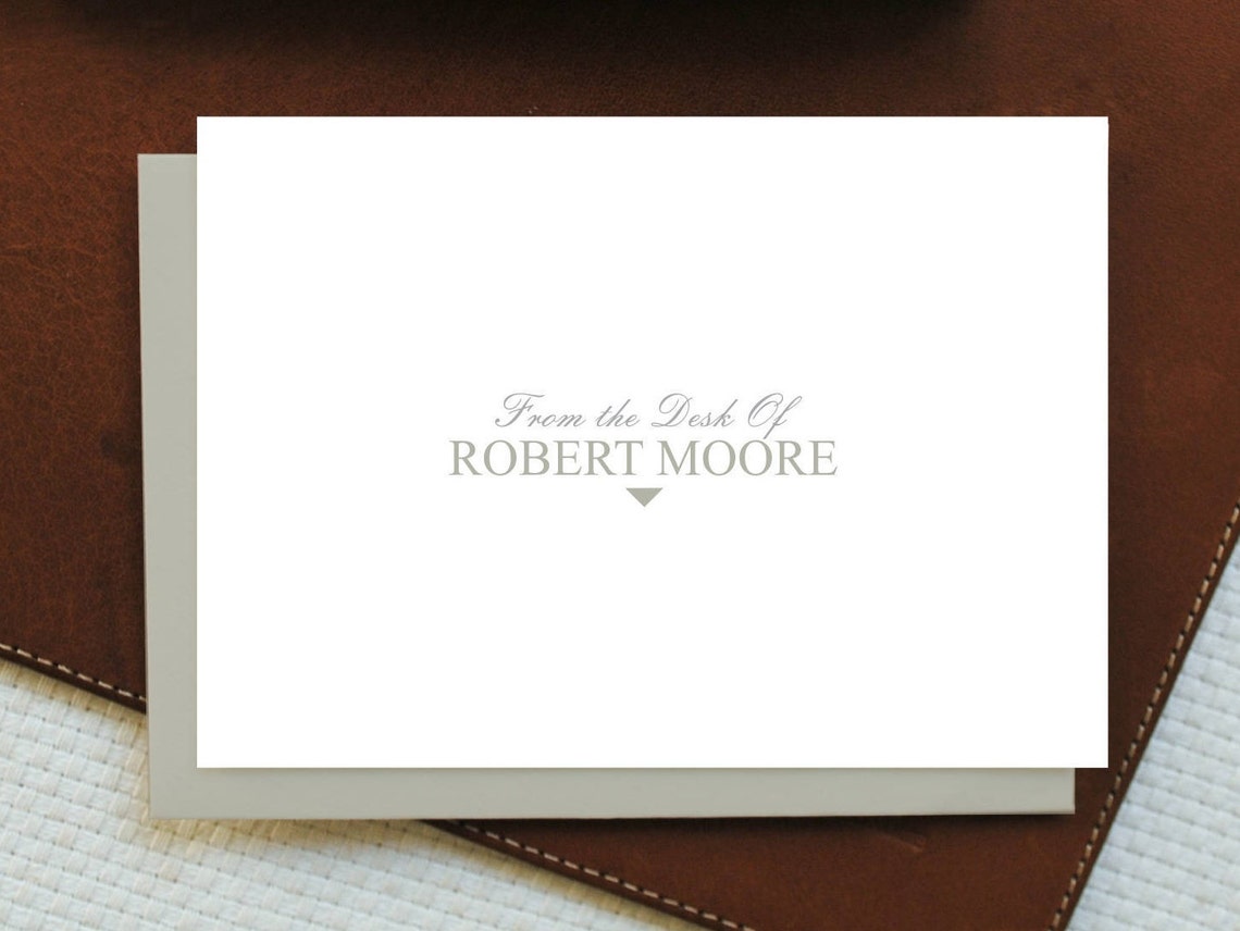 From the Desk of Personalized Note Cards Personalized Etsy