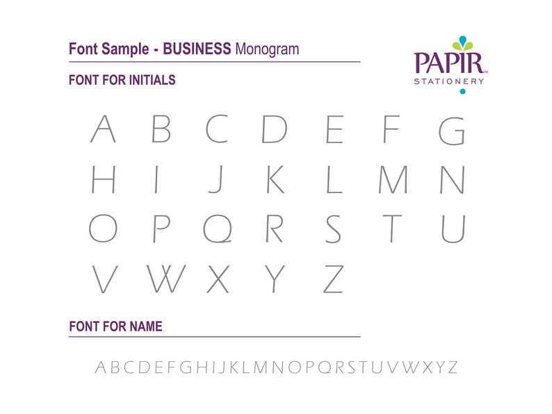 Personalized Monogram Stationery Monogram Stationery Note | Etsy