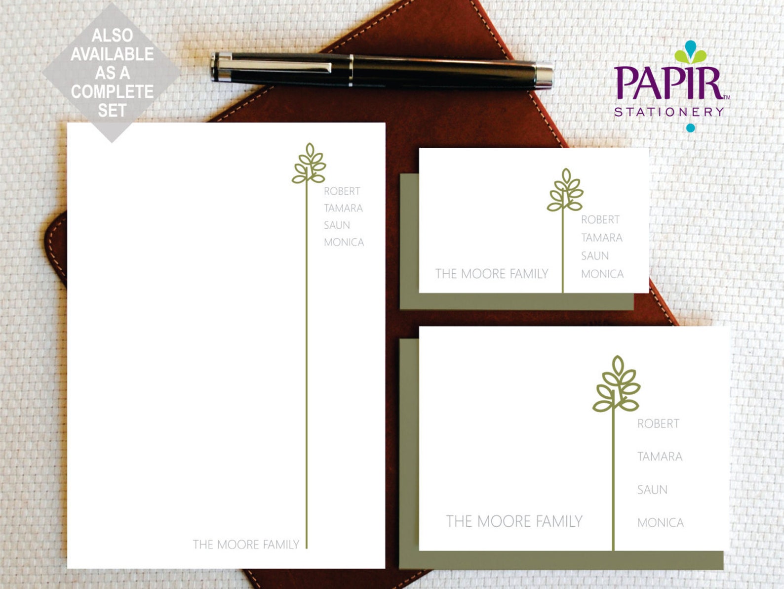 Personalized Notepad Notepads Family Stationery Note Pad Etsy