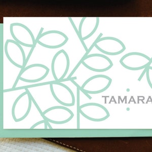 Personalisiertes Briefpapier Set, Benutzerdefinierte Notecards mit Umschlägen, Feminine Briefpapier, Geschenk für Sie, Muttertagsgeschenk, Stocking Stuffer, GNC001
