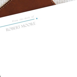 Personalized Formal Stationery Notepad From the desk Of, Gift for COWORKER, Personalized Writing Paper, Custom Notepad, Boss Man Gift,MNP027