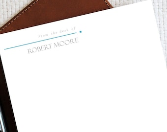 Libreta de notas de papelería formal personalizada del escritorio de, regalo para compañero de trabajo, papel de escritura personalizado, libreta de notas personalizada, regalo para jefe, MNP027