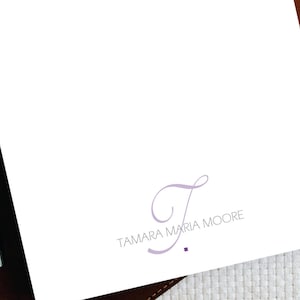 Bloc-notes personnalisé, bloc-notes de papeterie personnalisé, MONOGRAMME SHADE, papeterie monogramme personnalisé, bloc-notes 5x7, cadeau de belle-sœur, MNP014