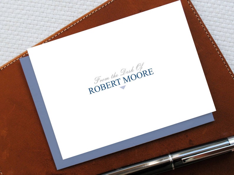 from-the-desk-of-stationery-set-monogram-personalized-etsy