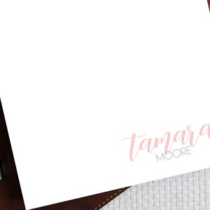Modern Calligraphy Personalized Notepad, Name Notepad, Personalized Writting Paper,Teachers Note Pad, Stocking Stuffer Under 20,Gift for Her