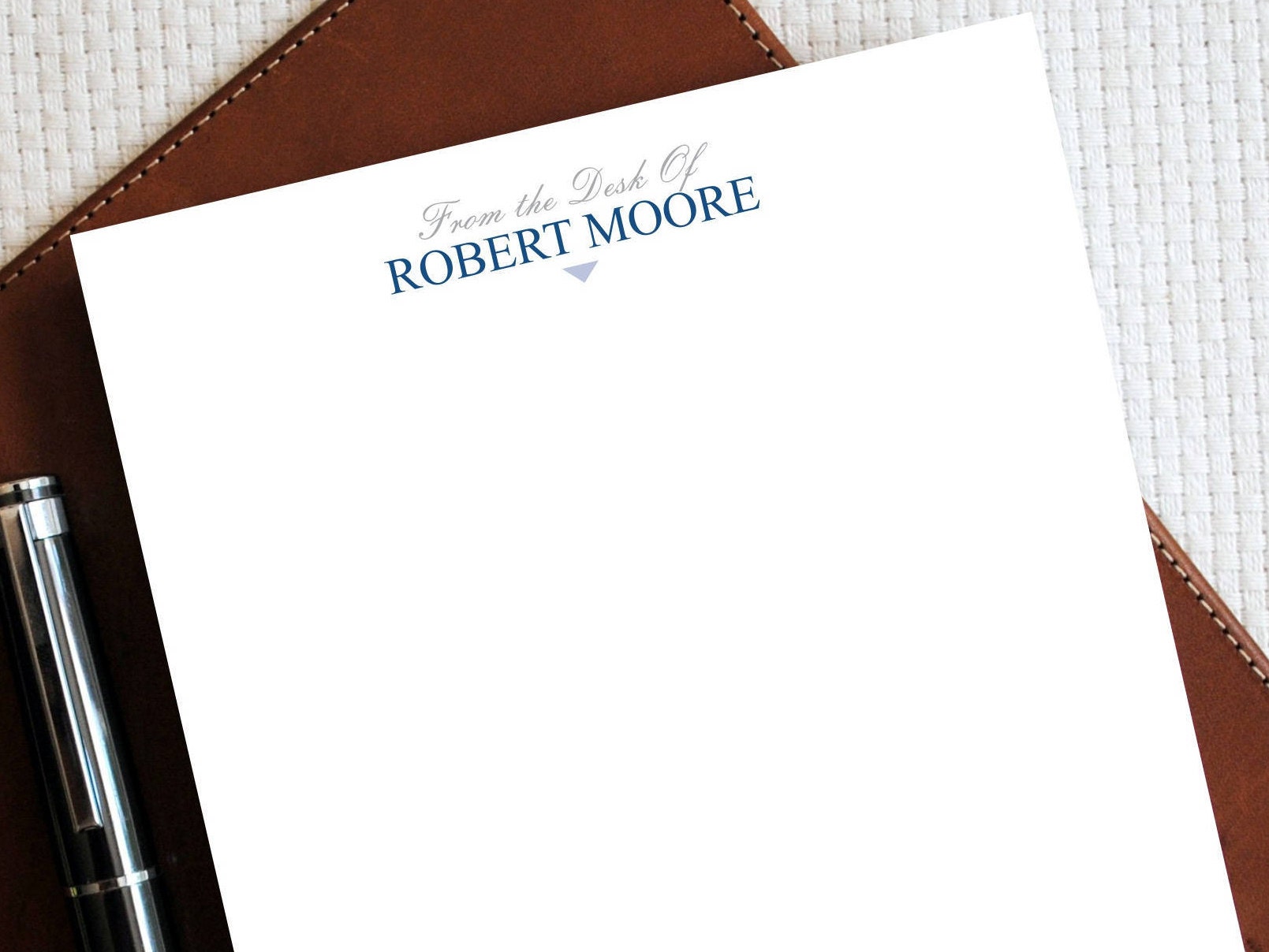 From The Desk Of Personalized Notepad Monogram Notepad Etsy