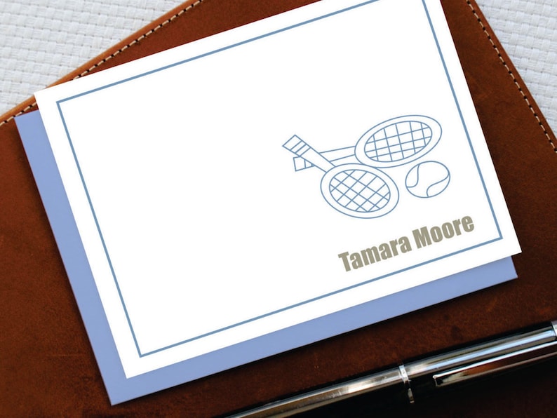 Tennis Gifts for Women Tennis Stationery Set Custom - Etsy