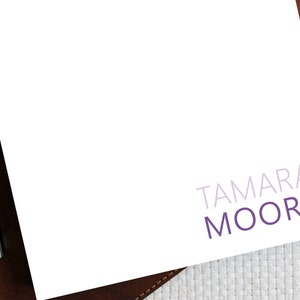 Bloc de notas de papelería personalizado, papelería con nombre impreso personalizado, membrete de monograma de DOS COLORES, Bloc de notas de lista de tareas pendientes, regalo para mujer BFF, MNP035