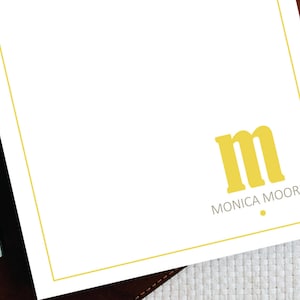 Blocco note personalizzato, MONOGRAMMA MODERNO, Blocco note personalizzato, Blocco note monogramma, Cancelleria moderna, Cancelleria per ragazze adolescenti, MNP010