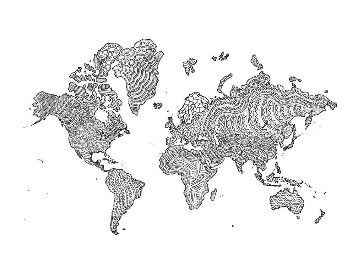 Карта мира в 3000 году до нашей эры