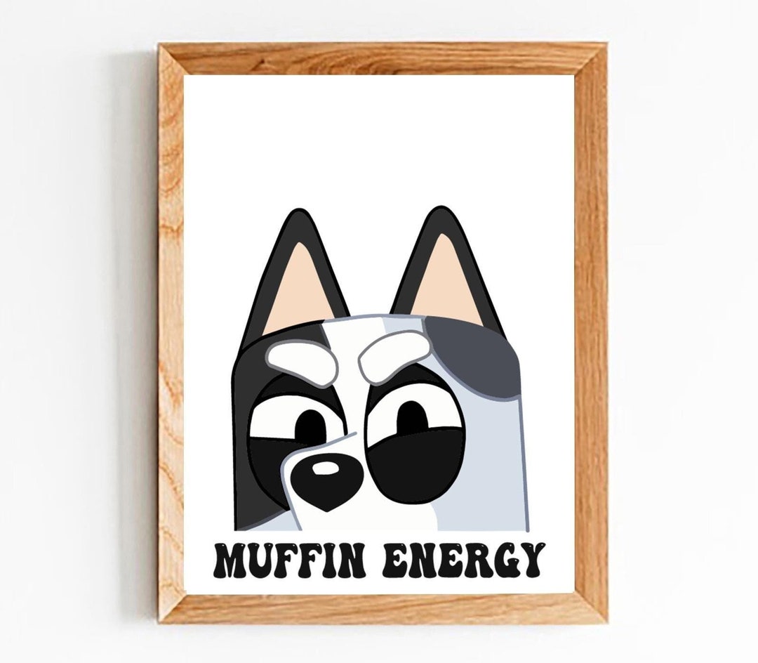 Bluey Wall Art Muffin Energy Digital Download Printable Kids Room bluey-wall-art-muffin-energy-digital-download-printable-kids-room