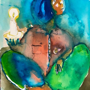 Candle light  -  original art