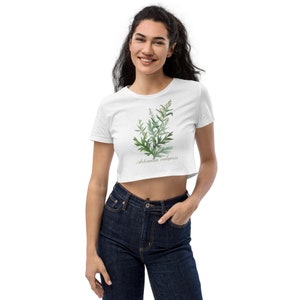 MUGWORT, artemisia vulgaris Organic Crop Top