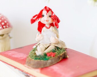 Crystal Fairy, Handmade Incense Holder, Hand Sculpted Figurine, White Quartz Fairy