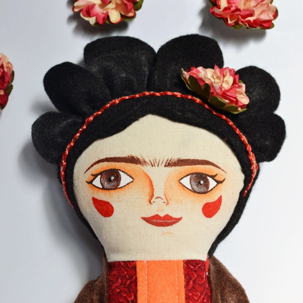 Frida: Handmade doll / Cloth doll / stuffed doll