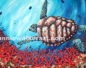 Wyland "Sea Turtle Reef" Signed Limited Edition Art COA