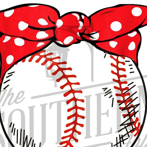Baseball With Bow PNG File Sublimation Design Digital - Etsy